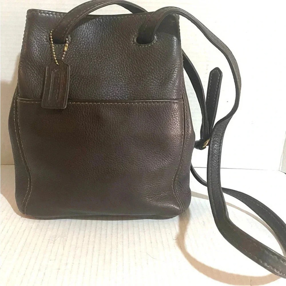 Coach vintage black leather crossbody handbag - Picture 3 of 13